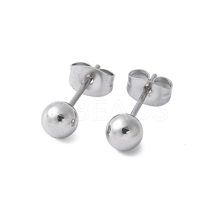 304 Stainless Steel Stud Earrings for Women LS-EJEW-E603-06A-P-1