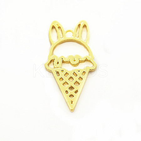 Zinc Alloy Open Back Bezel Pendants LS-PALLOY-E524-A01-G-1