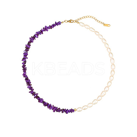 Natural Pearl & Shell Beaded Necklaces for Women HC9699-1-1
