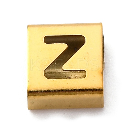Ion Plating(IP) 304 Stainless Steel Square Slide Charms STAS-L132-18Z-G-1