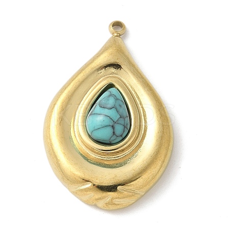 Synthetic Turquoise Pendants STAS-L277-12G-04-1