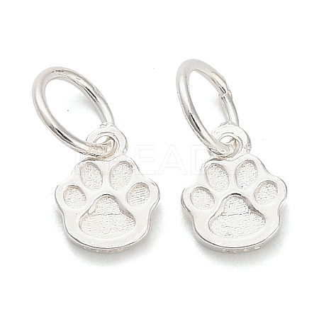 925 Sterling Silver Paw Print Charms STER-P071-07S-1