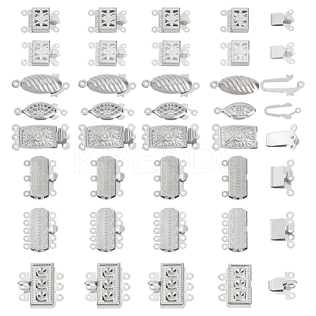 304 Stainless Steel Box Clasps FIND-PH0020-90-1