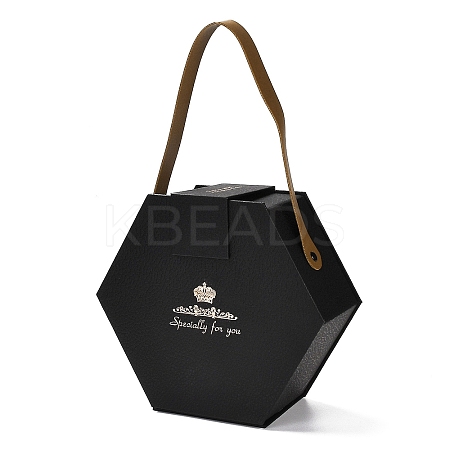Valentine's Day Hexagon Cardboard Gift Boxes CON-M010-01A-1