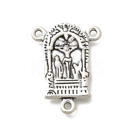 Tibetan Style Alloy Chandelier Component Links PALLOY-D291-26AS-1