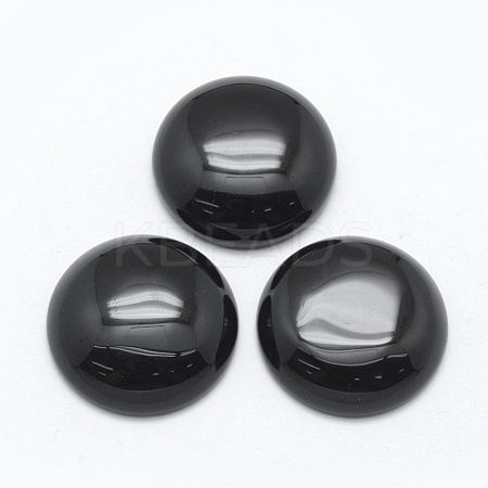 Natural Obsidian Cabochons X-G-E492-A-05-1