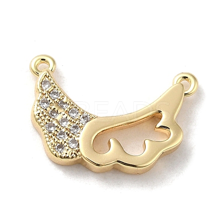 Brass Micro Pave Cubic Zirconia Pendants KK-H455-21G-1