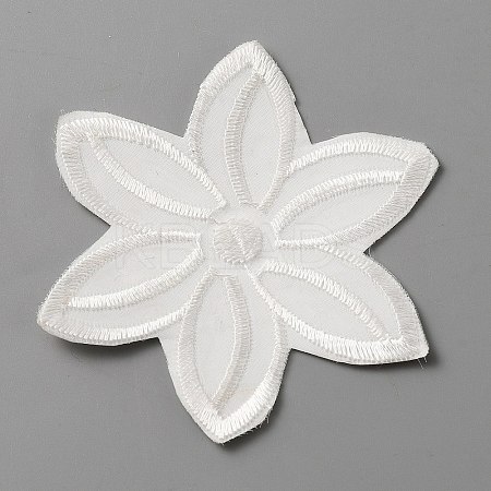 Computerized Embroidery Lace Self Adhesive/Sew on Patches DIY-WH0410-49D-1
