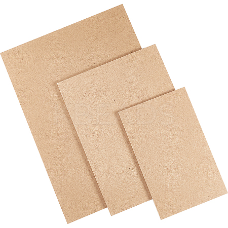 3Pcs 3 Sizes MDF Boards AJEW-CP0007-58-1
