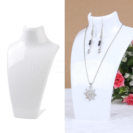 Plastic Bust Necklace Display Stands NDIS-K004-01B-1