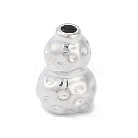 Brass Pave Clear Cubic Zirconia Beads KK-F875-14P-1
