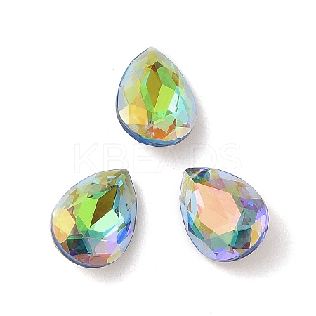Glass Rhinestone Cabochons RGLA-L029-04A-SPLA-1
