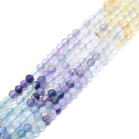 Natural Fluorite Beads Strands G-P457-A02-19-1