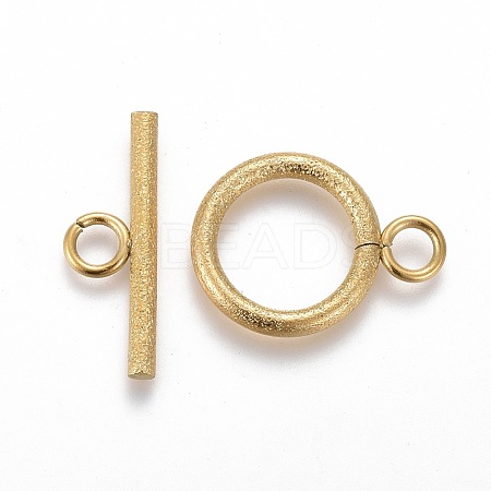 Ion Plating(IP) 304 Stainless Steel Toggle Clasps X-STAS-P248-03G-1