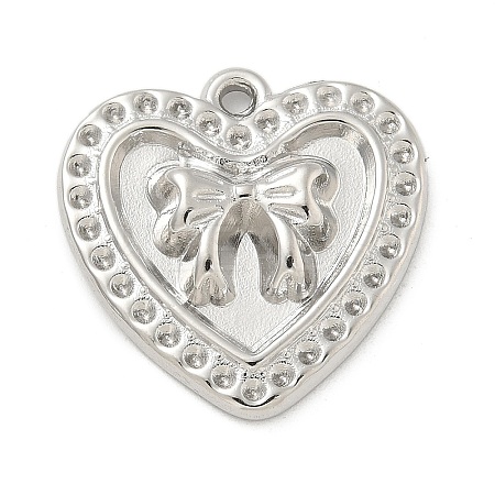 304 Stainless Steel Pendant Rhinestone Settings STAS-M082-01P-1