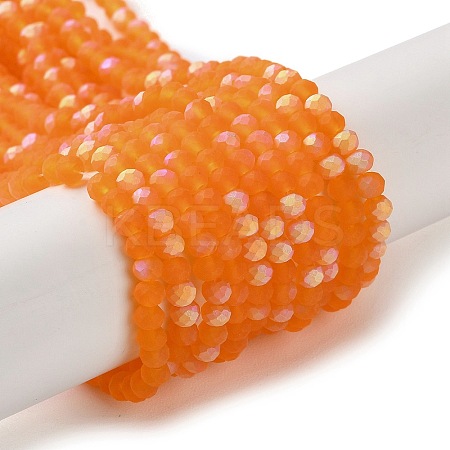 Imitation Jade Glass Beads Strands EGLA-YW0003-19A-22-1