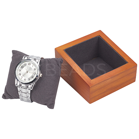 Rectangle Wooden Watch Display Stands ODIS-WH0017-110A-1