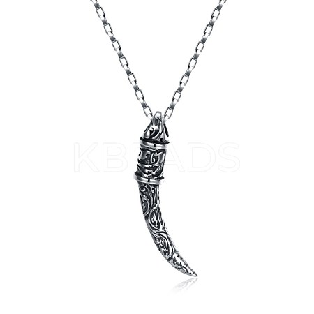 316L Surgical Stainless Steel Pendant Necklaces NJEW-BB29796-1
