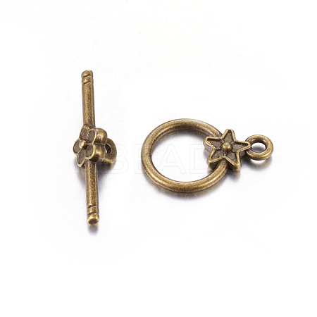 Tibetan Style Alloy Toggle Clasps MLF1075Y-1