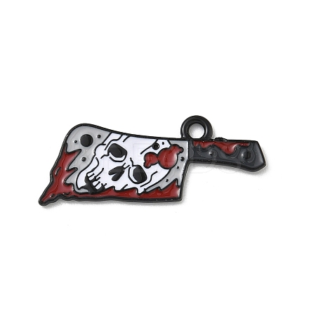 Halloween Alloy Enamel Pendants FIND-G099-01EB-02-1