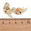 Brass Micro Pave Colorful Cubic Zirconia Pendants KK-G543-04G-02-3