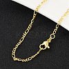 Brass Figaro Chains Necklace for Women X-NJEW-P265-28G-1