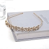 Wedding Bridal Glass Rhinestone Hair Bands for Women Girls PW-WG5C605-01-1