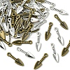 60Pcs 2 Colors Tibetan Style Alloy Pendants TIBEP-FS0001-23-2
