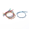 Adjustable Nylon Thread Braided Bead Bracelets BJEW-JB06058-1
