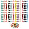 120Pcs 12 Colors Golden Plated Alloy Charms ENAM-SZ0001-64W-1