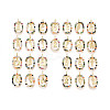 26Pcs Brass Micro Pave Cubic Zirconia Pendants KK-R218-02G-02-1