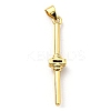 Brass with Cubic Zirconia Pendants KK-K341-31G-01-2