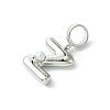 Rack Plating Brass with ABS Plastic Pearl European Dangle Charms KK-G501-02Z-P-2