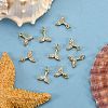 10Pcs Brass Micro Pave Cubic Zirconia Pendant ZIRC-SZ0001-60-4