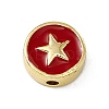 Brass Enamel Beads LS-KK-F814-03G-04-1