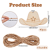 40Pcs Unfinished Wood Cowboy Hat Pendants WOOD-FH0002-45-2