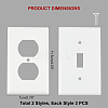  4Pcs 2 Styles Receptacle Outlet Wall Plate AJEW-NB0002-25-2