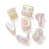 Opaque Rainbow Iridescent Acrylic Beads OACR-P010-22C-2