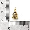 Teardrop Brass with Glass Charms KK-G525-09G-4