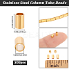 300Pcs 201 Stainless Steel Crimp Beads STAS-BBC0009-77C-2