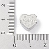 Tarnish Resistant 304 Stainless Steel European Beads STAS-K286-04E-P-3
