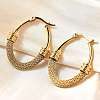 201 Stainless Steel Hoop Earrings EJEW-Q026-15G-B-2