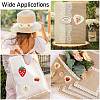 30Pcs 6 Styles Heart Computerized Embroidery Cloth Iron On/Sew On Patches DIY-CJ0003-17-7