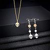 201 Stainless Steel Laser Cut Pendants STAS-UN0012-94-3