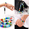120Pcs Flat Round Food Grade Eco-Friendly Silicone Beads SIL-WR0001-04B-7