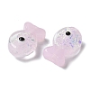 Handmade Foil Lampwork Fish Beads FOIL-Z001-01G-2