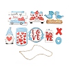 Valentine's Day Wood Tiered Tray Decor Sets PW-WG41901-01-1