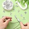 35Pcs 5 Styles Tibetan Style Zinc Alloy Pendants TIBEP-YW0001-95-5