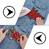 10Pcs 5 Styles Handmade Polyester Embroidered Lace Flower FIND-WR0011-85-4