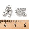 Rack Plating Brass Clear Cubic Zirconia Pendants KK-M102-21P-A-3